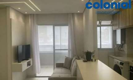 APARTAMENTO A VENDA MOBILIADO, PRONTO PARA MORAR, COM 3 DORMITÓRIOS SENDO 1 SUÍTE COM VARANDA E 1 VAGA DE GARAGEM.JARDIM CARLOS GOMES, JUNDIAÍ.