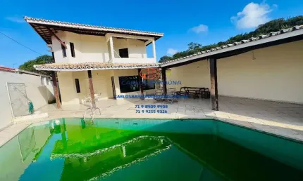 Maravilhosa casa 5/4 quartos com piscina e quarto térreo amplo em Stella maris oportunidade