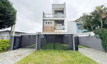 Sobrado para Venda em Curitiba, Fanny, 3 dormitórios, 1 suíte, 2 banheiros, 3 vagas