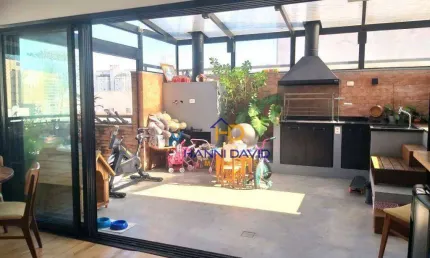 Belíssima cobertura de 190 m² com 4 dormitórios e 3 vagas em área nobre da vila mariana! prédio moderno com lazer total !!!!! confira !!!