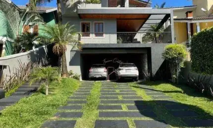 Casa com 3 dormitórios à venda, 240 m² por r$ 3.200.000,00 - condomínio v - arujá/sp