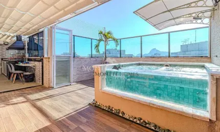 Cobertura com 3 dormitórios à venda, 155 m² por r$ 1.649.000,00 - cidade jardim - rio de janeiro/rj