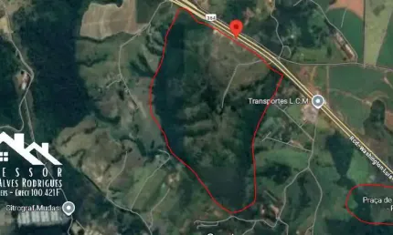 Grande Área de Frente para a Rodovia Washington Luiz em Rio Claro-SP