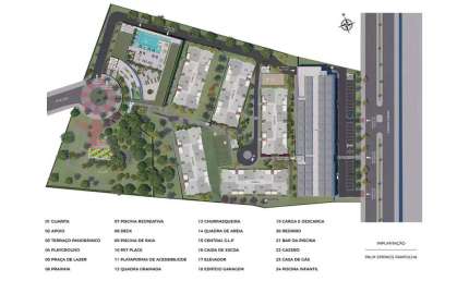 Apartamento à venda no Palm Springs  com 2 quartos e 57m²