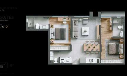 Apartamento à venda no Brisa Gutierrez com 2 quartos e 131m²