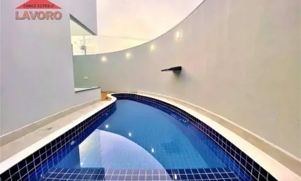 Casa com 3 dormitórios, Jardim Terramérica II, Americana/SP, à venda, 165 m² , 2 vagas, piscina, semi-mobiliada, acabamento de alto padrão