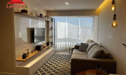Apartamento 3 dormitórios (1 suíte) à venda, Vila Ipojuca, 81 m², 2 vagas, mobiliado, sala 2 amb, sacada, coz.amer., lazer c/piscina aquecida, S.Paulo