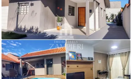 Casa de 99m², com edícula de 30m²  em terreno de 264,00m², situado no jardim arnaldo de souza miranda, no município de iguaraçu-pr