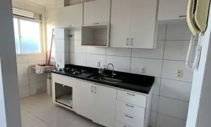 Apartamento  2 dormitórios em condomínio fechado com piscina e infra completa