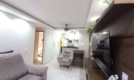Apartamento com 2 dormitórios e giardino à venda, 49 m² por r$ 230.000 - jardim das laranjeiras - santa bárbara d'oeste/sp
