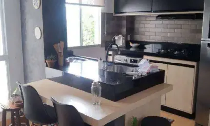 Apartamento com 2 dormitórios à venda, 43 m² por r$ 220.000,00 - jardim terramérica i - americana/sp