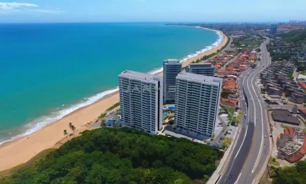 Apartamento frontal, à venda no Edf. Lanai Beach, em Jacarecica