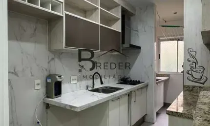 Apartamento aluguel 2 dorms 72 mts com armários Cond Alphaview Barueri