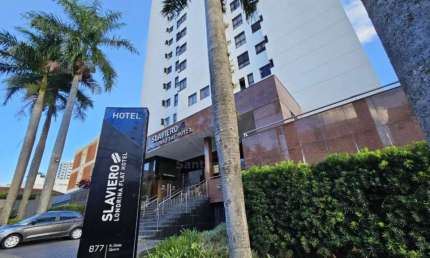 Apartamento mobiliado para alugar ou vender no Edifício Slaviero Essential Londrina Flat Hotel com 1 quarto, na região central
