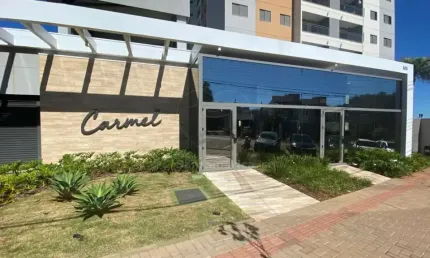 Apartamento para locação no edifício carmel com 2 quartos e churrasqueira