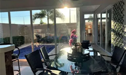 Casa em condomínio fechado com 3 quartos à venda na avenida santana, 1293, parque olívio franceschini, hortolândia, 261 m2 por r$ 2.500.000