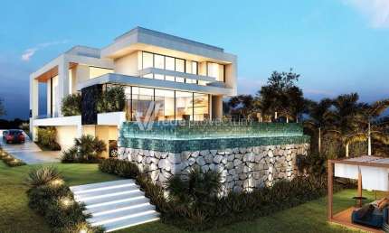 Terreno em condomínio fechado à venda na Avenida Mackenzie, KM5, Loteamento Residencial Pedra Alta (Sousas), Campinas por R$ 1.051.000