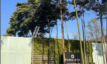 Terreno em condomínio fechado à venda na Avenida Mackenzie, KM5, Loteamento Residencial Pedra Alta (Sousas), Campinas por R$ 1.090.000