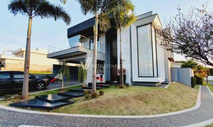 Casa em condomínio fechado com 4 quartos à venda na Estrada Municipal PLN-360, s/n°, Parque Brasil 500, Paulínia, 314 m2 por R$ 2.650.000