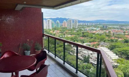 Apartamento à venda em rio de janeiro, barra da tijuca, com 3 suítes, com 120 m²