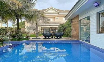 Casa à venda e para alugar em Rio de Janeiro, Barra da Tijuca, com 5 suítes, com 1200 m²