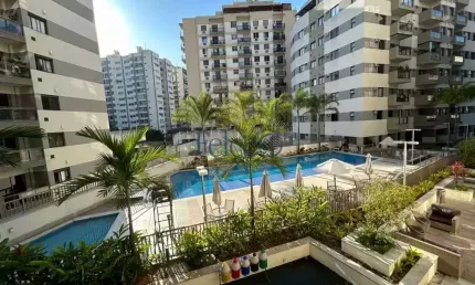 Vendo apartamento na freguesia  2 quartos condomínio líbero vista interna, sol da manhã