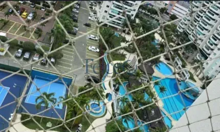 Vista privilegiada - 3 quartos - condomínio de luxo bora bora - barra da tijuca