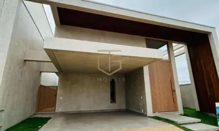 Casa à venda em paulínia, parque brasil 500, com 3 suítes, com 208 m², santorini residencial club