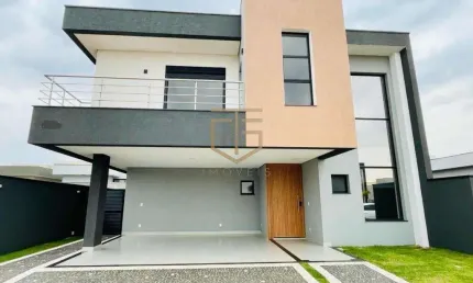 Casa à venda em Paulínia, Parque Brasil 500, com 3 suítes, com 265 m², Condomínio Royal Garden