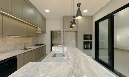 Casa à venda em paulínia, parque brasil 500, com 3 suítes, com 191.86 m², santorini residencial club
