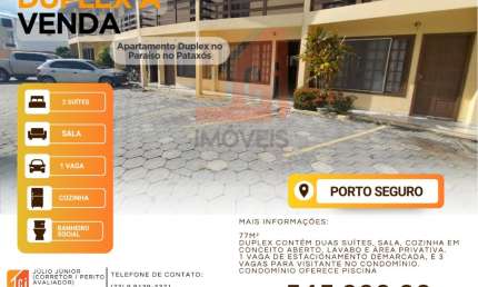 Apartamento Duplex no Paraiso no Pataxós, em Porto Seguro/BA