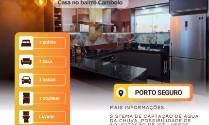 Casa com 2 quartos à venda no Cambolo, Porto Seguro 