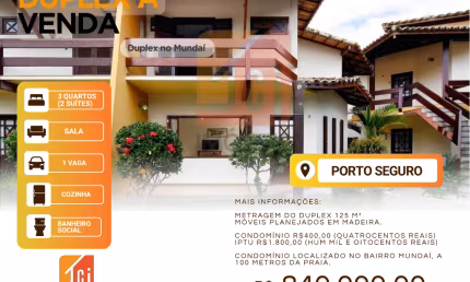 Casa em condomínio fechado com 3 quartos à venda no Mundai, Porto Seguro 