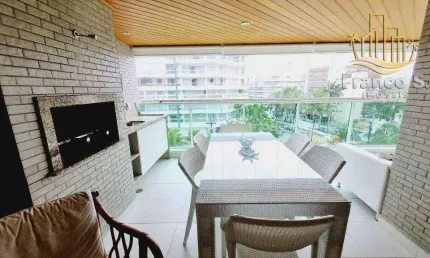 Apartamento com 3 dormitórios para alugar, 128 m² por R$ 3.500/dia - Riviera - Módulo 8 - Bertioga/SP