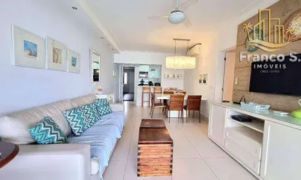 Apartamento com 3 dormitórios para alugar, 128 m² por R$ 3.500/dia - Riviera - Módulo 8 - Bertioga/SP