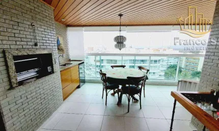 Apartamento com 3 dormitórios para alugar, 128 m² por r$ 3.450/dia - riviera - módulo 8 - bertioga/sp