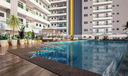 Apartamento de alto padrão a venda na praia grande, com 3 quartos, 3 suites e 2 vagas