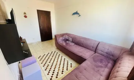 apartamento a venda na praia grande, no caiçara, com 1 dorm e 1 vaga.
