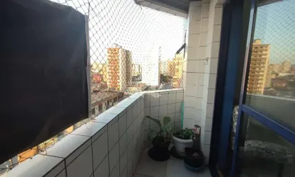 Apartamento a venda na praia grande, bairro tupi, com 1 quarto, 1 vaga