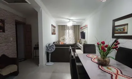 apartamento a venda na praia grande no bairro guilhermina com 2 quartos, 1Suíte, 1 vaga