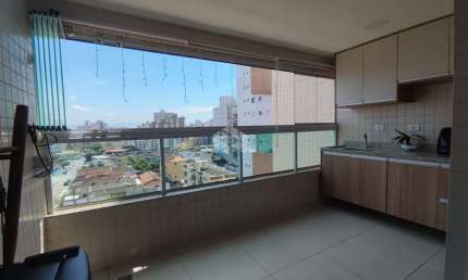 apartamento a venda na praia grande, no bairro ocian com 2 quartos, 1 Suíte, 2 vagas