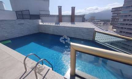 Apartamento a venda na praia grande, bairro caiçara,  com 1 quarto, 1 suite e 1 vaga