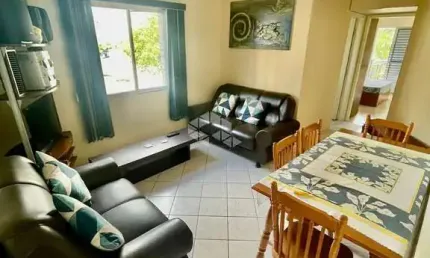 Apartamento a venda na praia grande, no caiçara, com 2 dorms, 1 vaga
