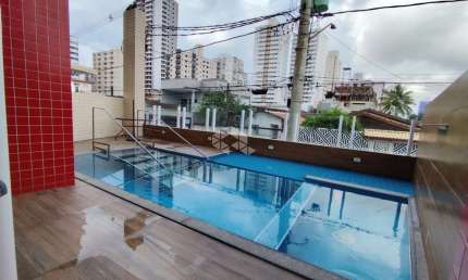 Apartamento com Lazer completo a venda em Aviação Praia Grande SP por R$420 mil