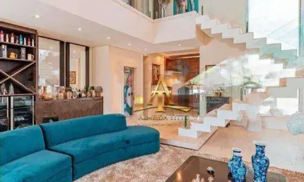 Casa com 5 dormitórios à venda, 800 m² por r$ 15.000.000,00 -  alphaville - santana de parnaíba/sp