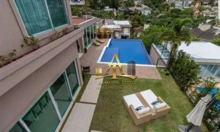 Casa com 5 suítes, 740 m² - venda por r$ 10.500.000 ou aluguel por r$ 52.655/mês - residencial dez (alphaville) - santana de parnaíba/são paulo