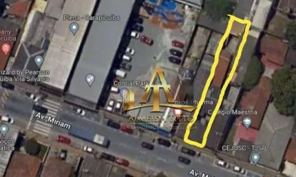 Terreno à venda com 197 m² com construção - centro de carapicuíba/sp - confira!