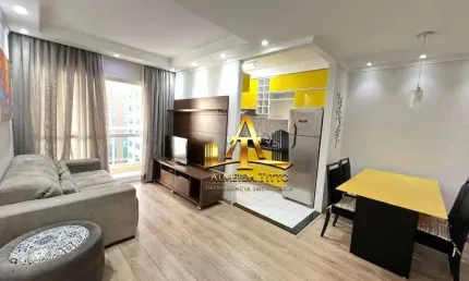 Excelente apartamento totalmente mobiliado para locação em Barueri - Condomínio Residencial Vision - Barueri - SP
