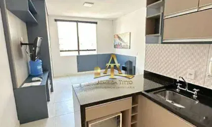 Studio mobiliado para venda ou locação no Condomínio Selenita - Bairro Bethaville - Barueri - SP
