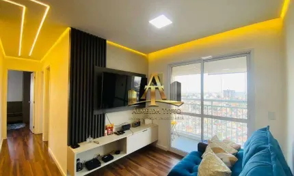 Apartamento com 3 dormitórios mobiliado, 71 m² - venda ou aluguel - condomínio parque da lagoa - barueri/sp
